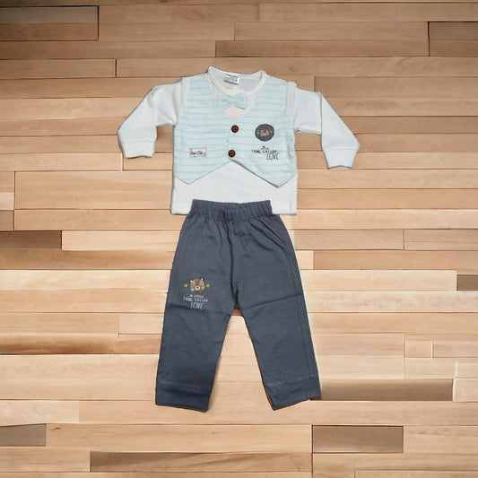 Baby Suit Bear Club Blue ( 1 to 6 months) **