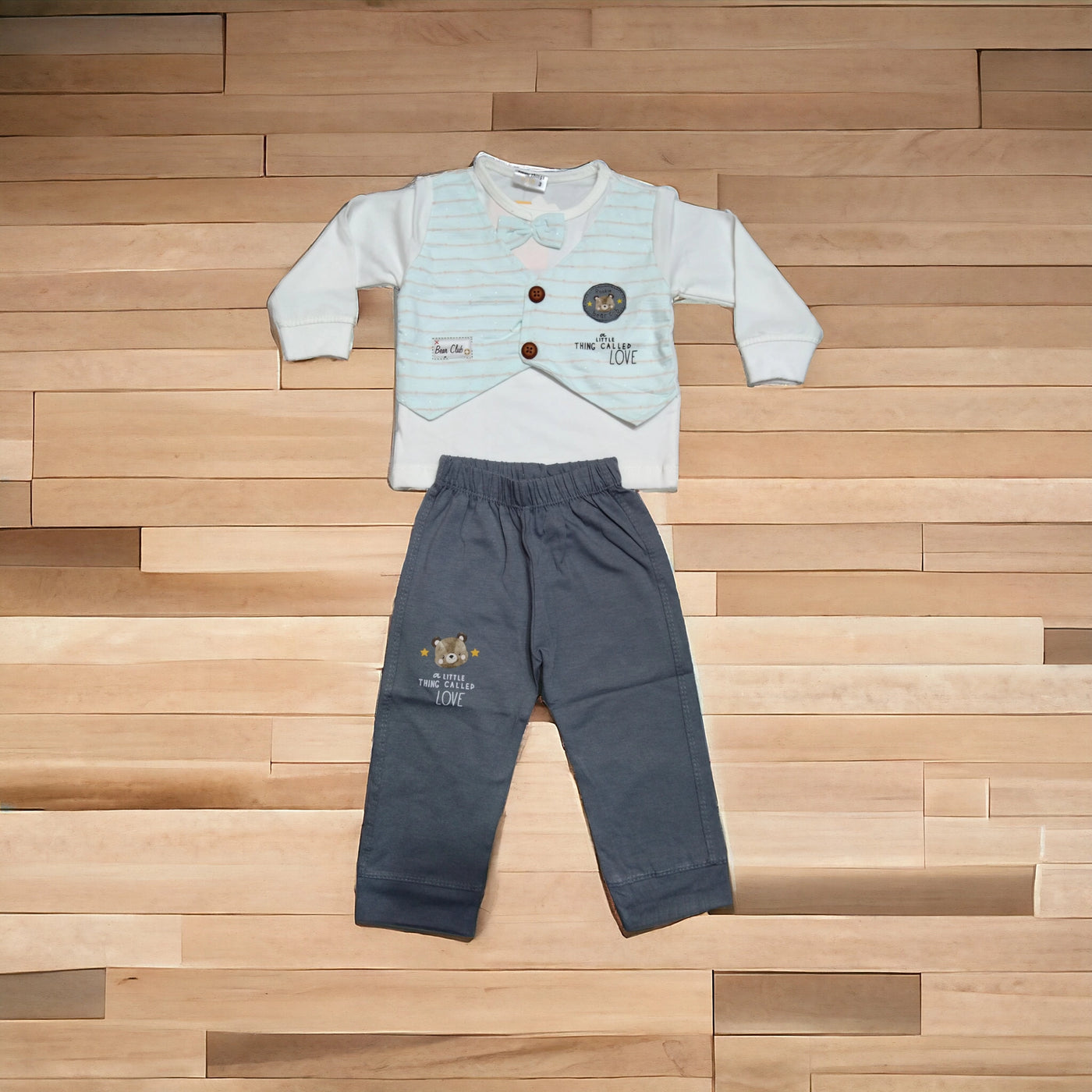 Baby Suit Bear Club Blue ( 1 to 6 months) **