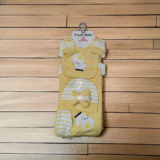 New Born Baby Starter Set Sheep Yellow