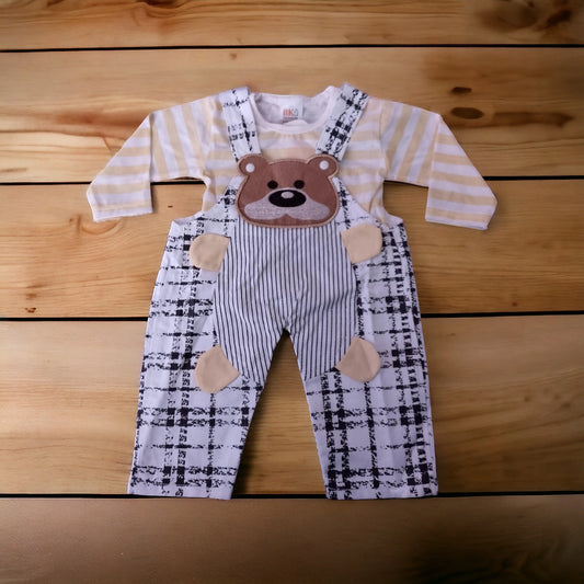 Baby Romper BK Bear Yellow (1 to 6 months)