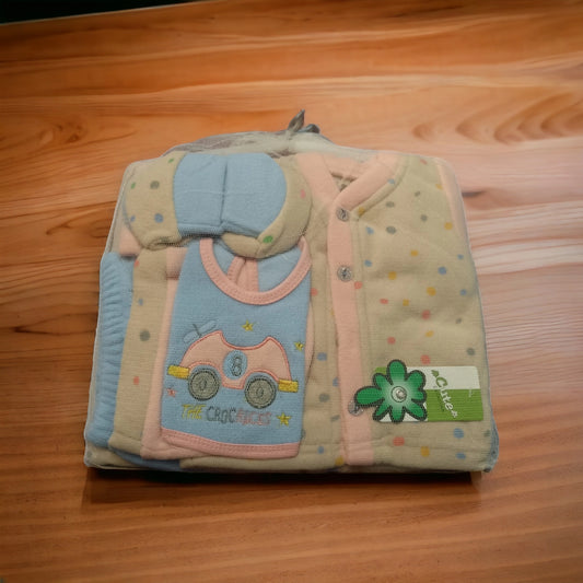 Newborn Baby Starter Set Car Blue (Winter)