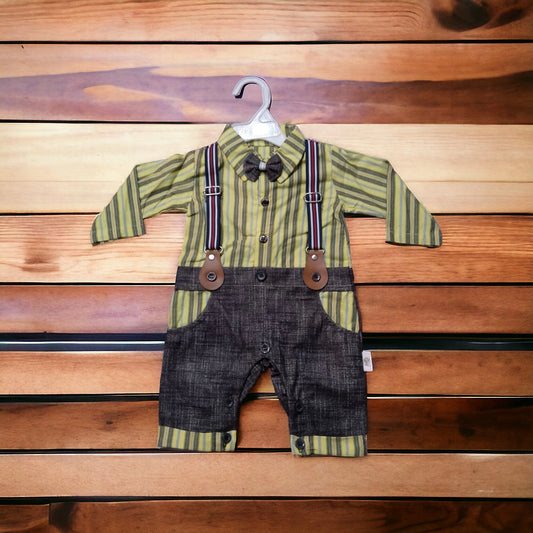 Newborn Baby Galace Style Romper Green