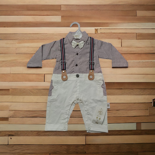 Newborn Baby Galace Style Romper Grey