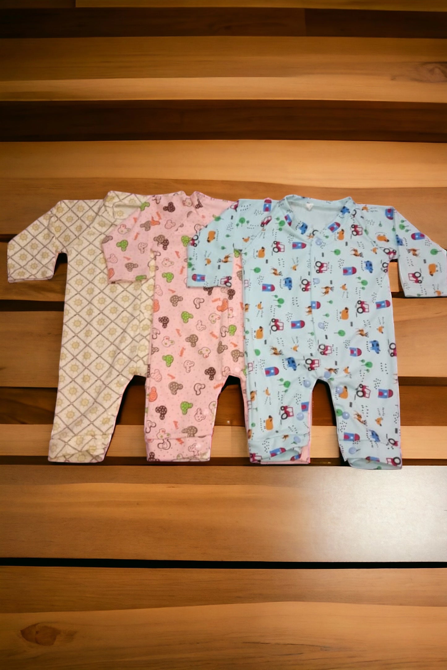 Newborn Baby Full Sleeves Bodysuits (0 to 3 months)