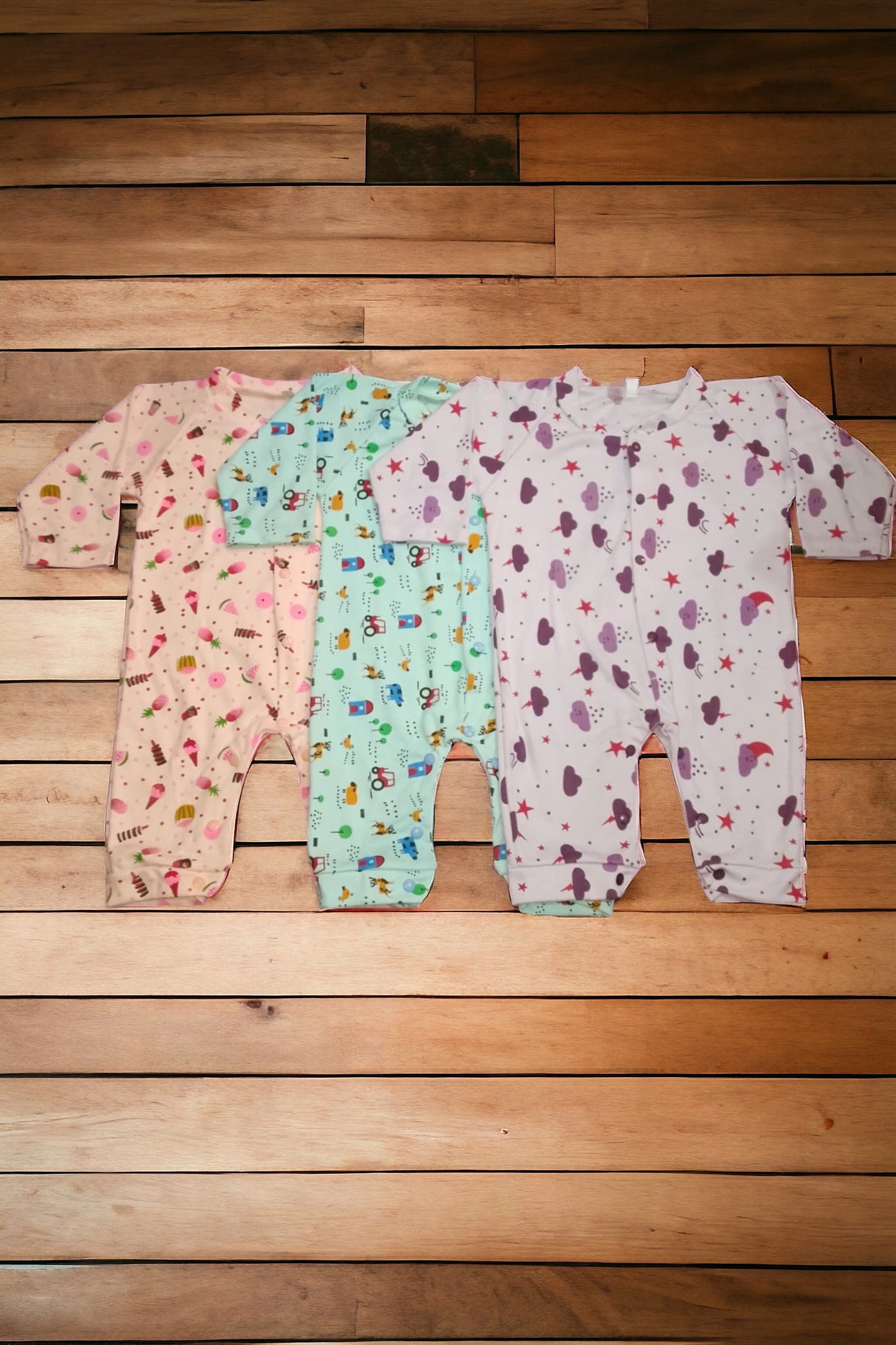 Newborn Baby Full Sleeves Bodysuits (3 to 6 months)