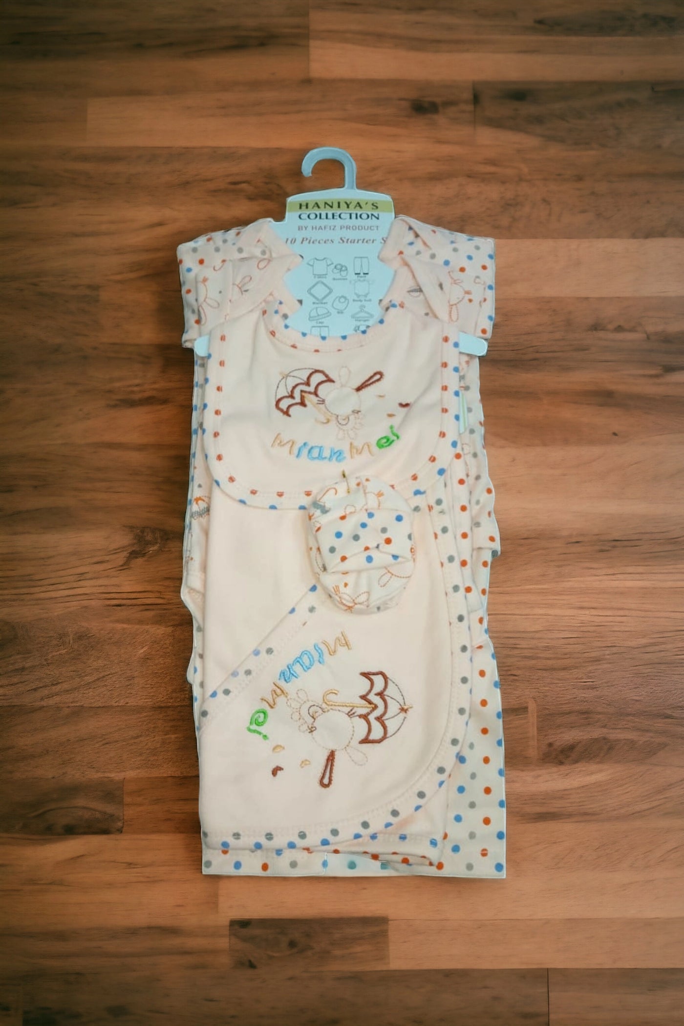 New Born Baby Starter Set Mianme Peach (9 Pieces Set)*