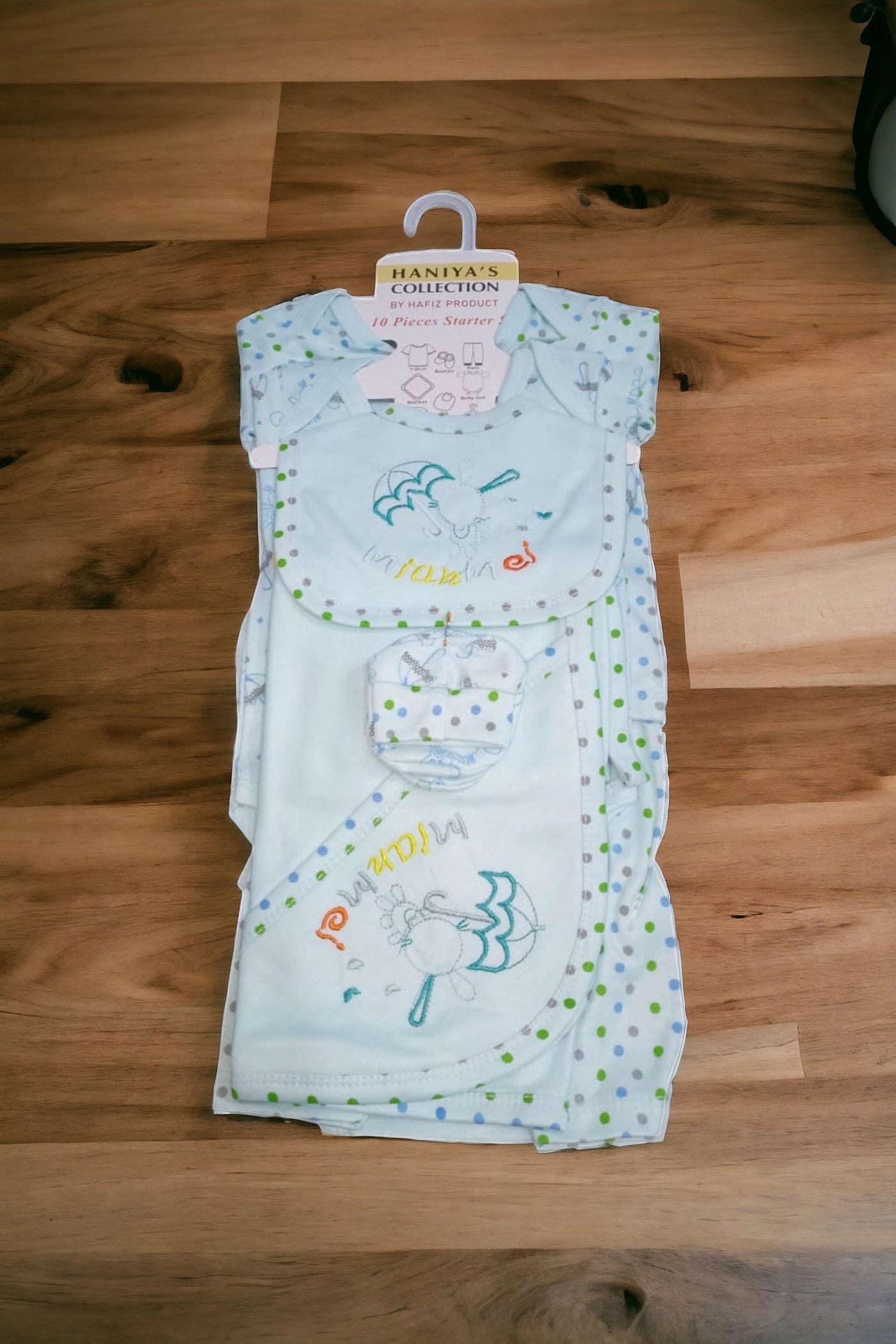 New Born Baby Starter Set Mianme Blue (9 Pieces Set)*