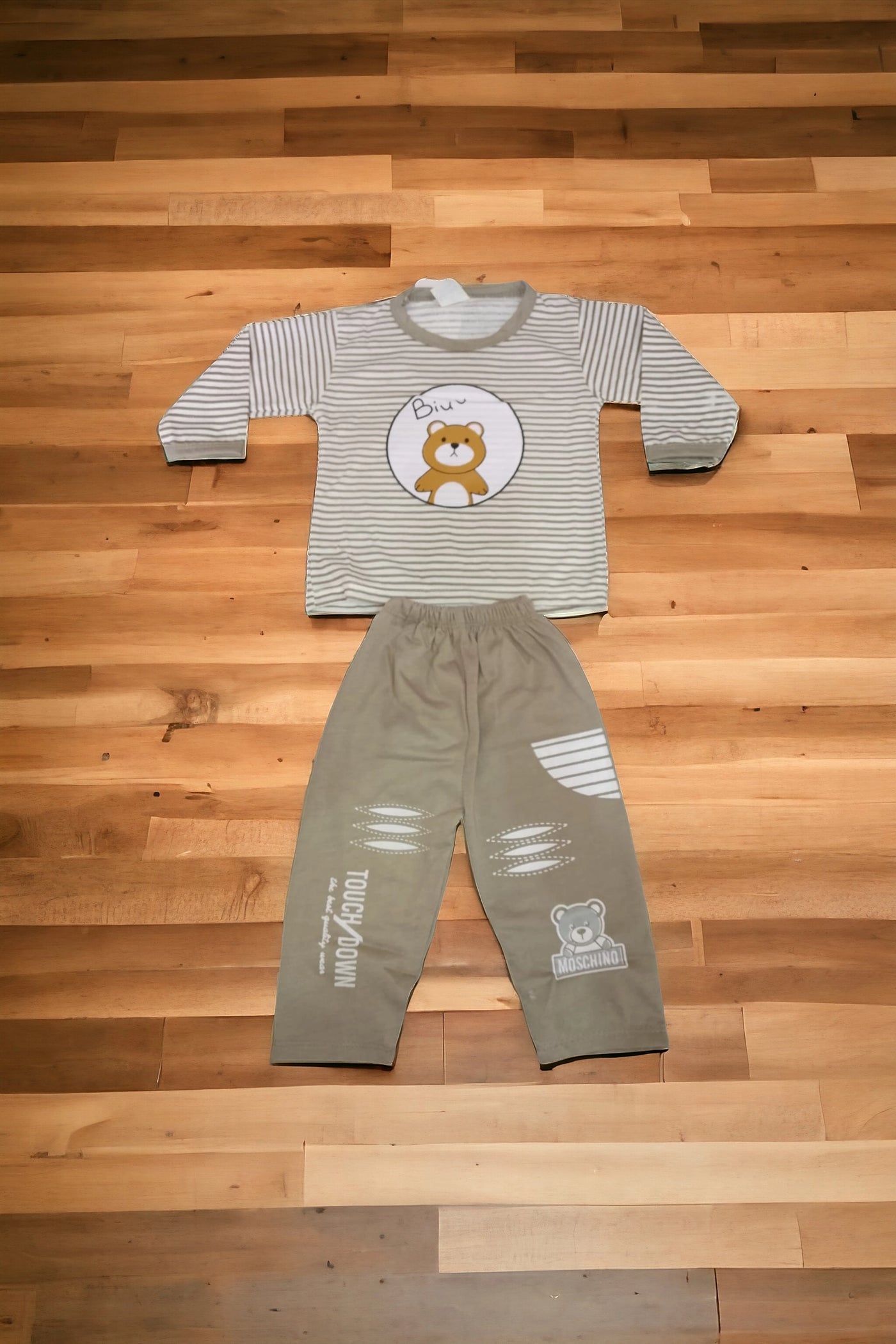 Baba Suit Biuu Grey (1 to 6 months)*