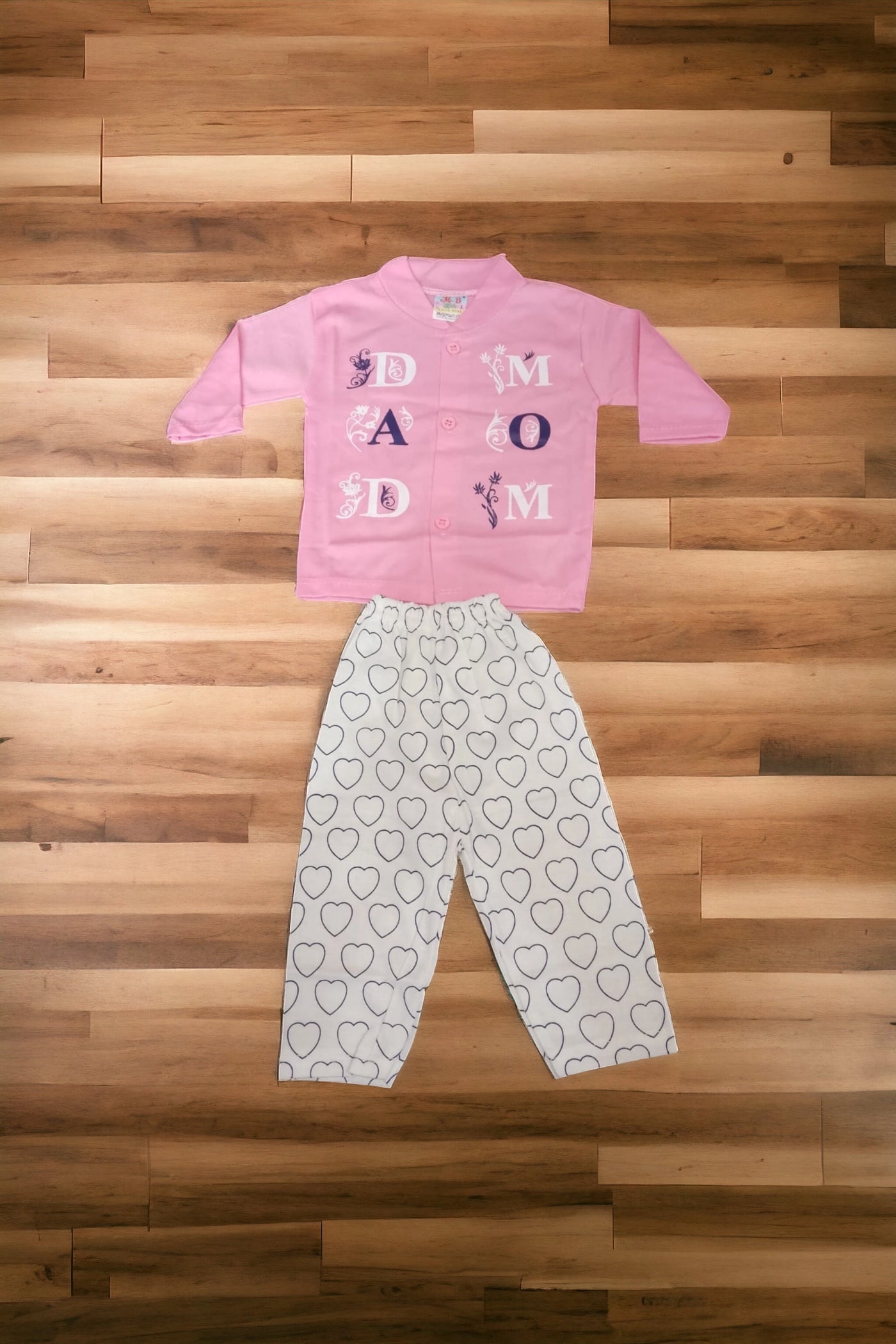 Baby Suit DadMom Pink (1 to 6 months)*