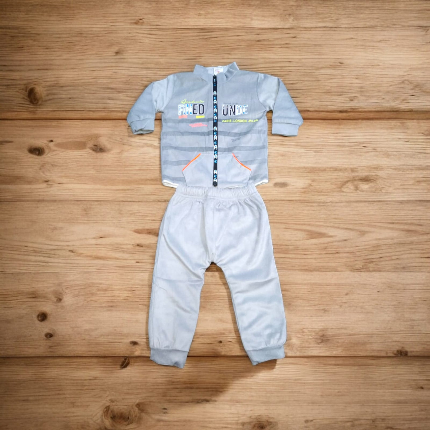 Baba Suit Fined Winter (1 to 6 Month) Grey*