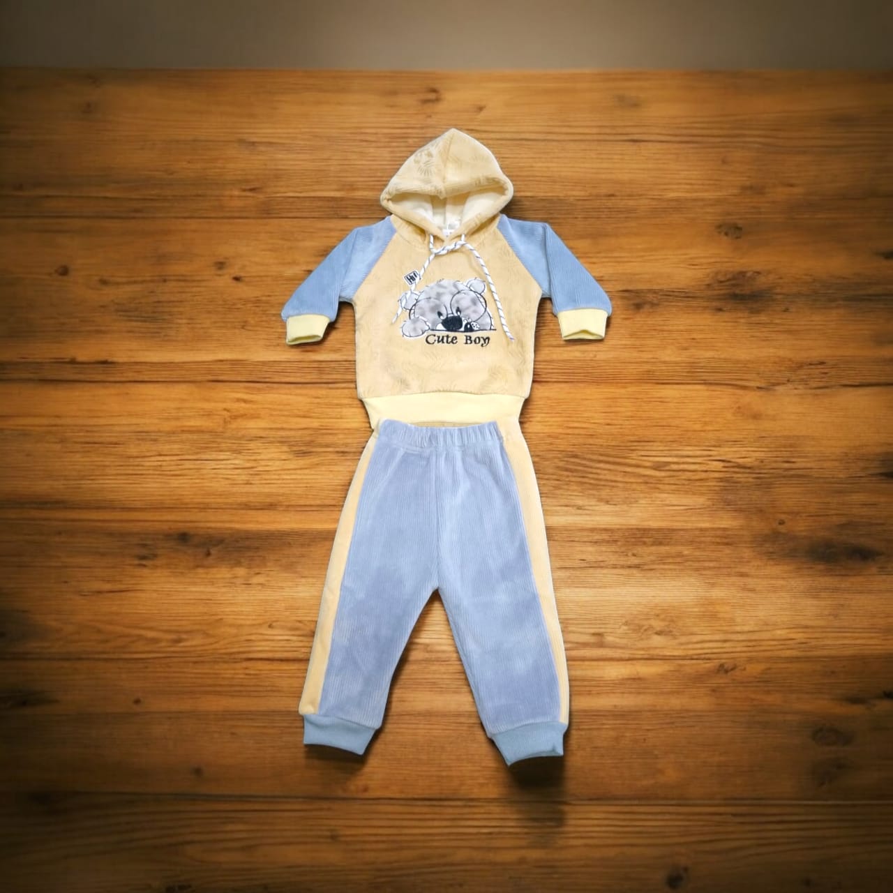 Baba Suit Cute Boy Winter (1 to 6 Month) Grey*