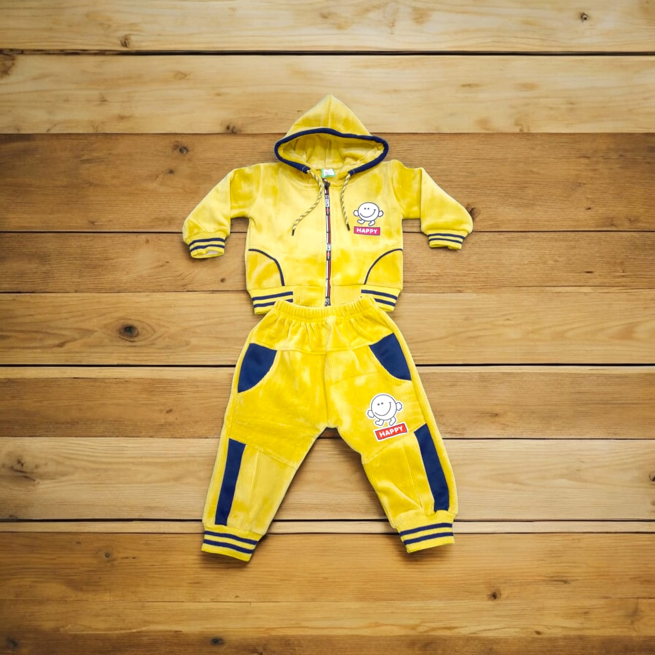 Baba Suit Happy Winter (1 to 6 Month) Yellow*