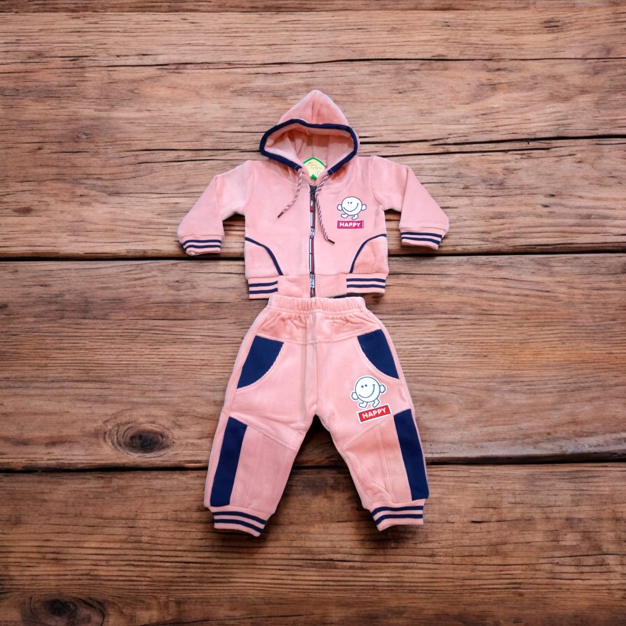 Baba Suit Happy Winter (1 to 6 Month) Pink*