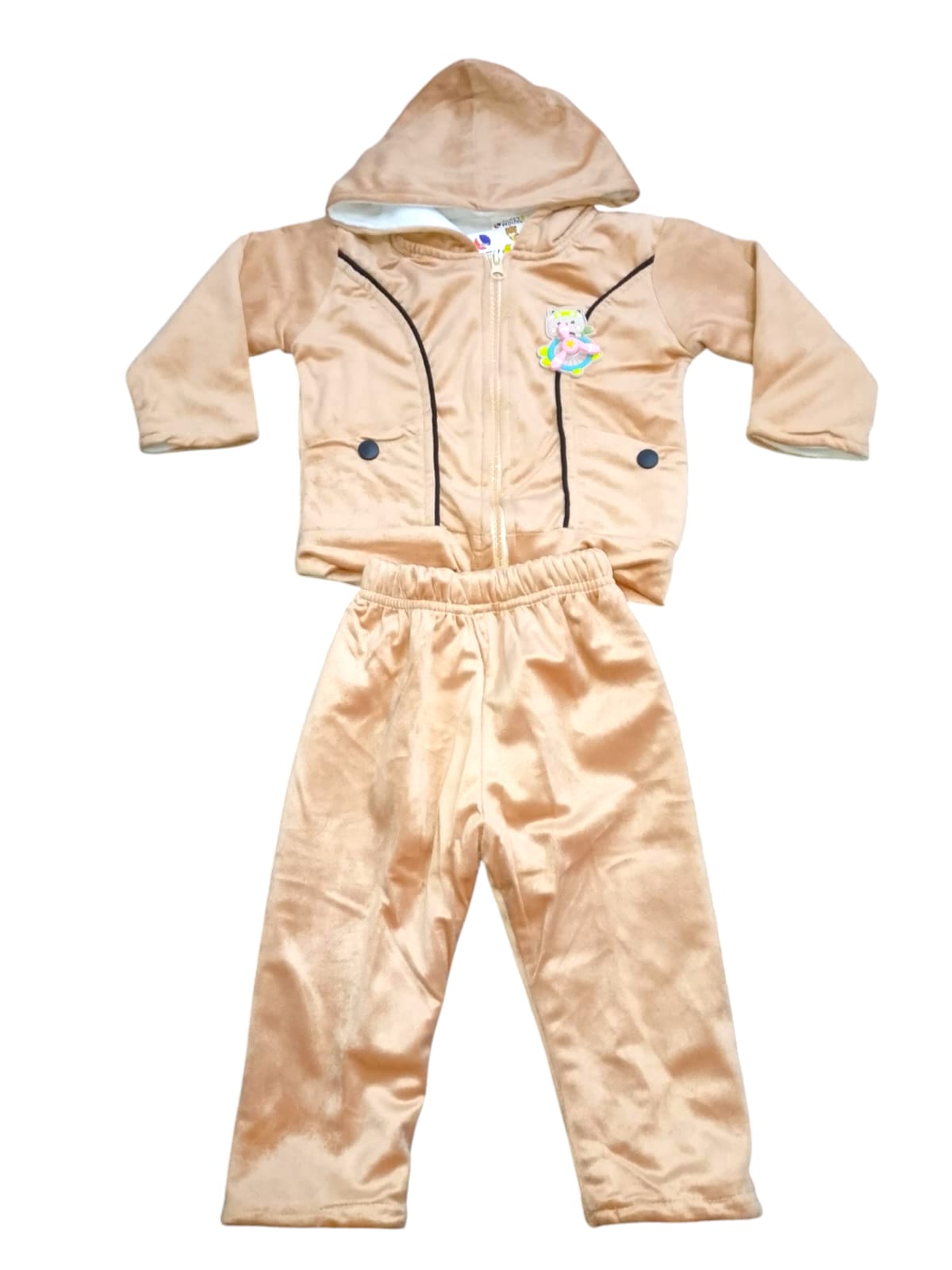 Baba Suit Kitty Fan Winter (1 to 6 months) Light Brown*