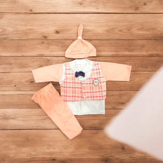 New Born Baby Suit Z Peach