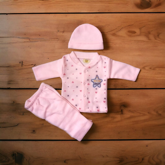 New Born Baby Suit MomDad Pink