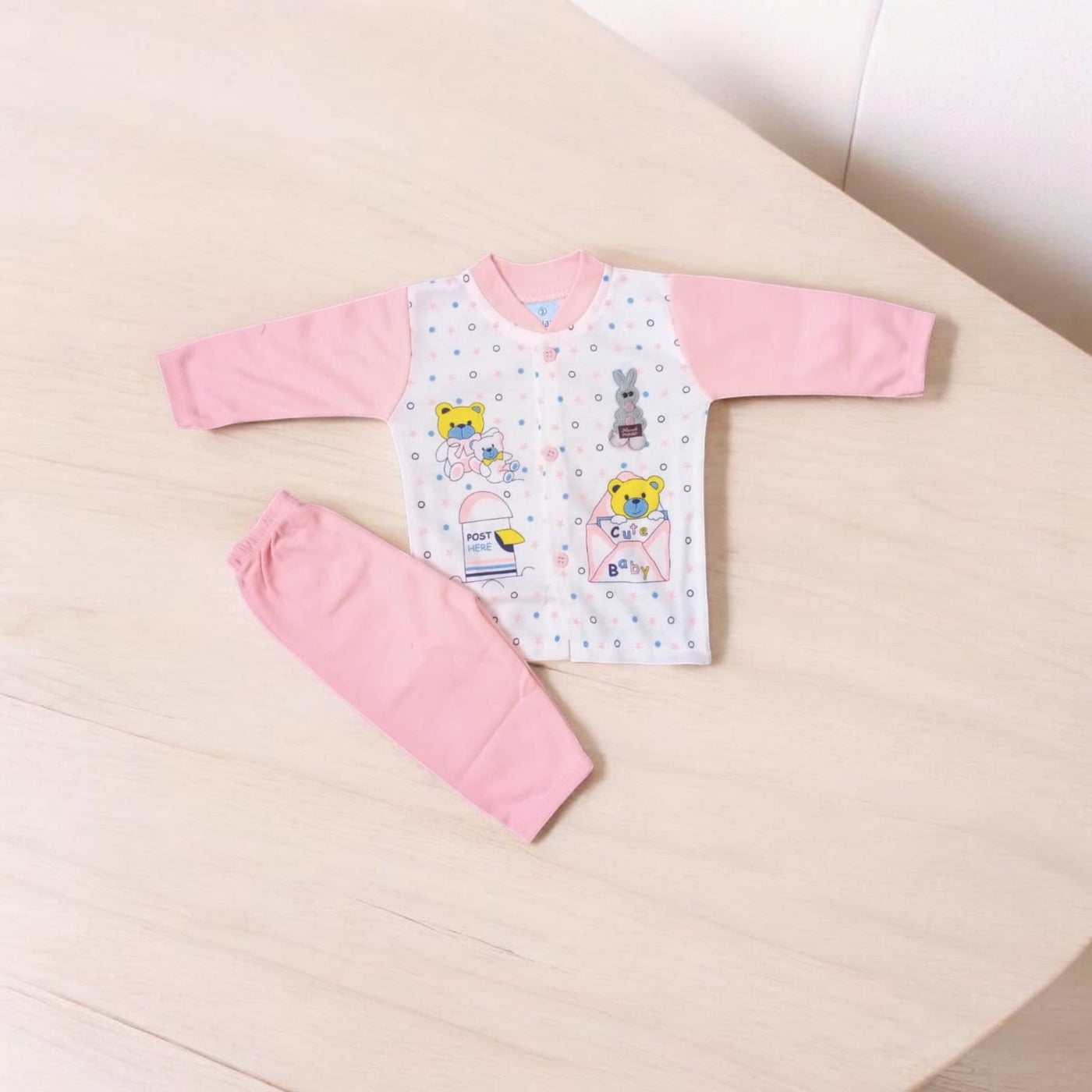 Baby Suit Post Here Pink (1 to 6 Months)*