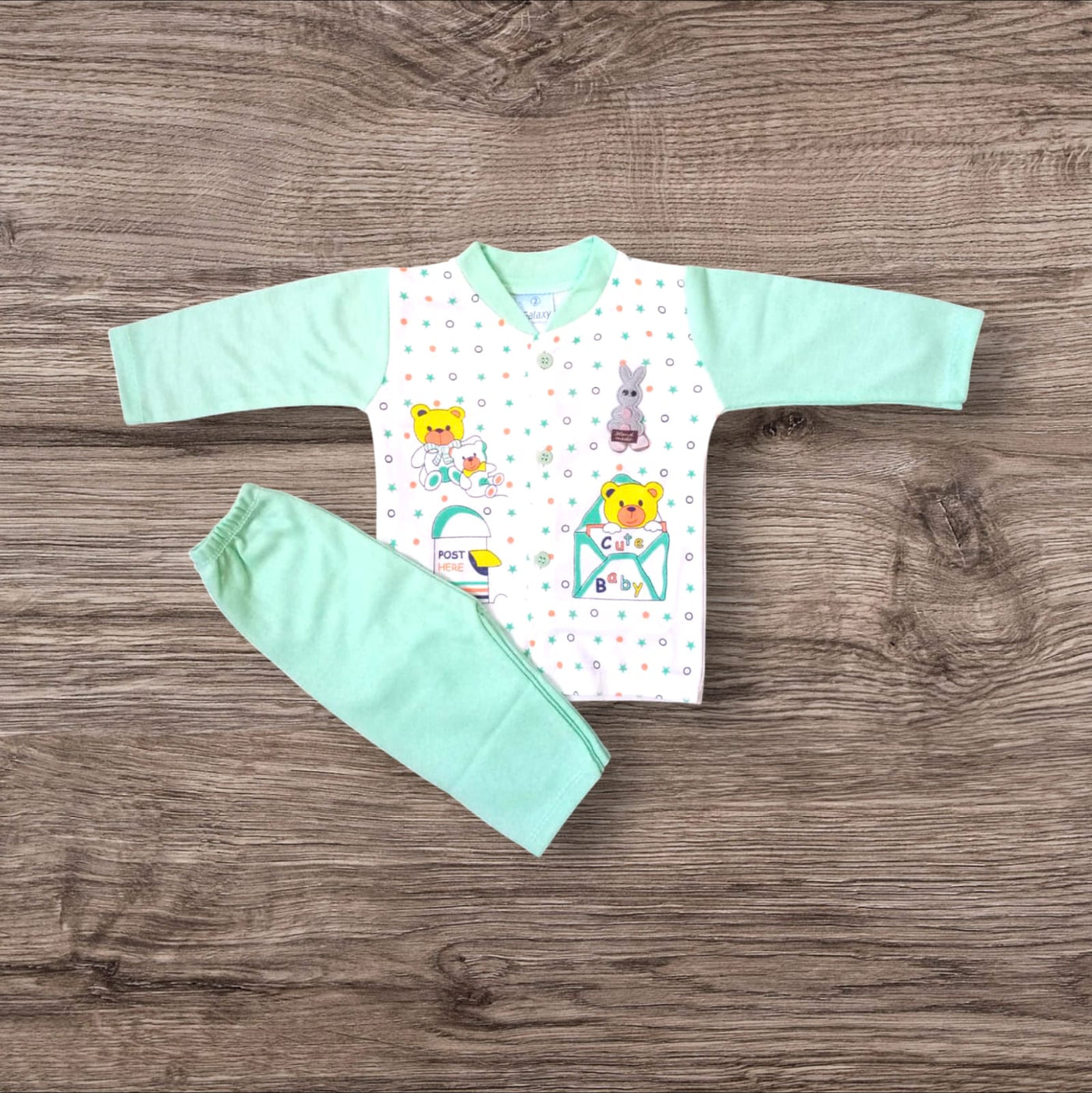 Baby Suit Post Here Green (1 to 6 Months)*