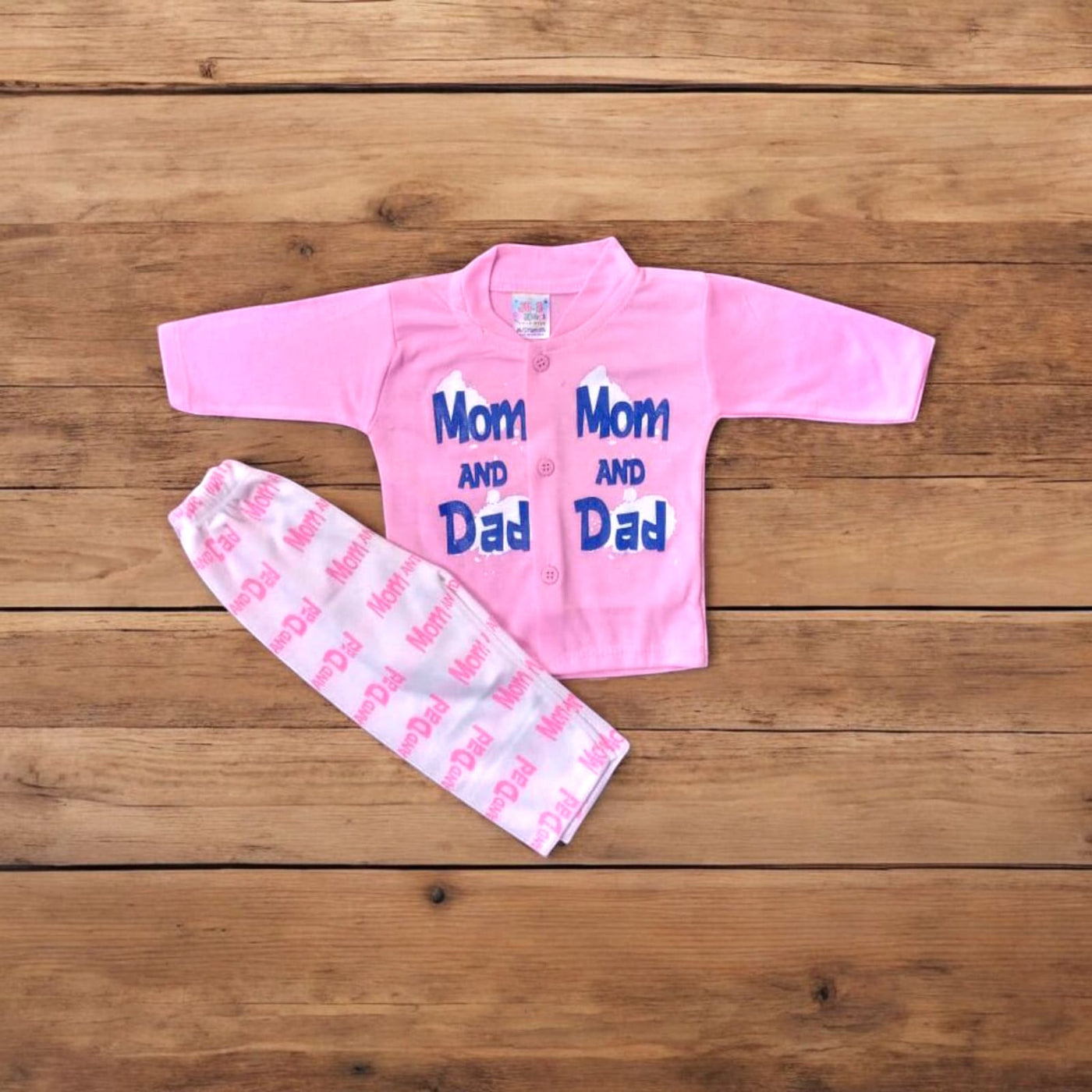 Baby Suit Mom&Dad Pink (1 to 6 Months)*