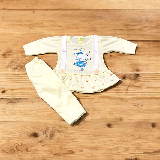 Baby Girl Frock Dance (1 to 6 months) Yellow **