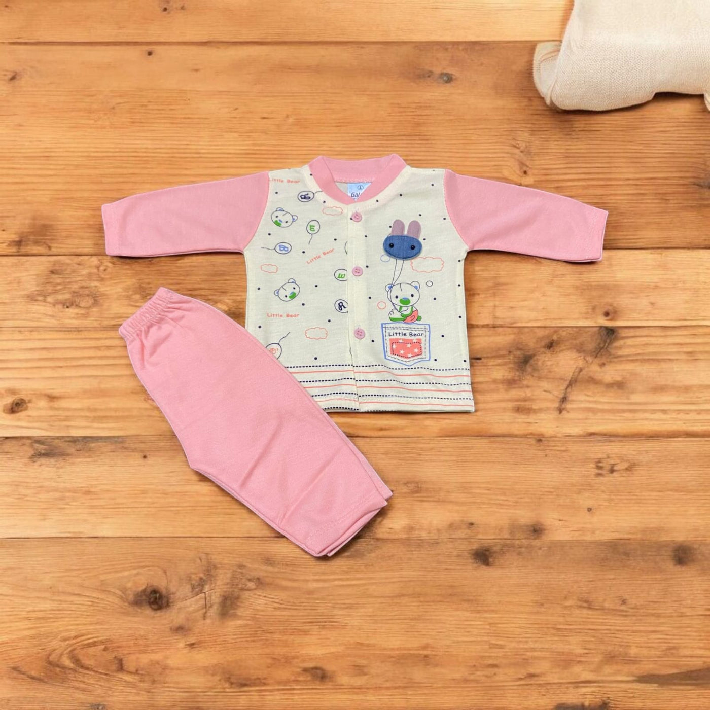 Baby Suit Little Bear Pink (1 to 6 Months)*