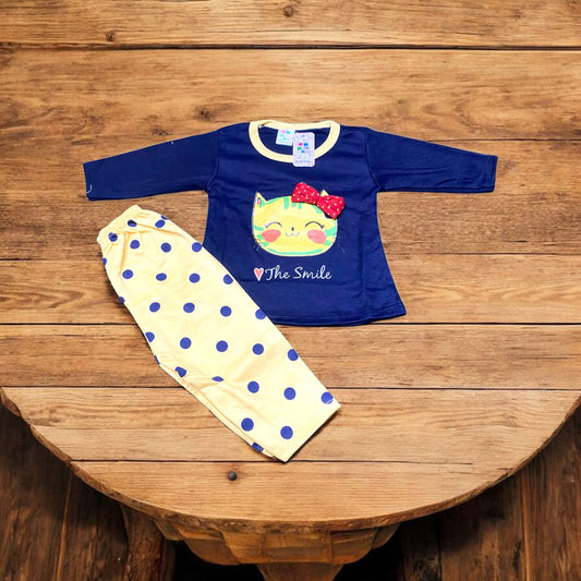 Baby Girl Frock Smile (1 to 6 months) Blue **