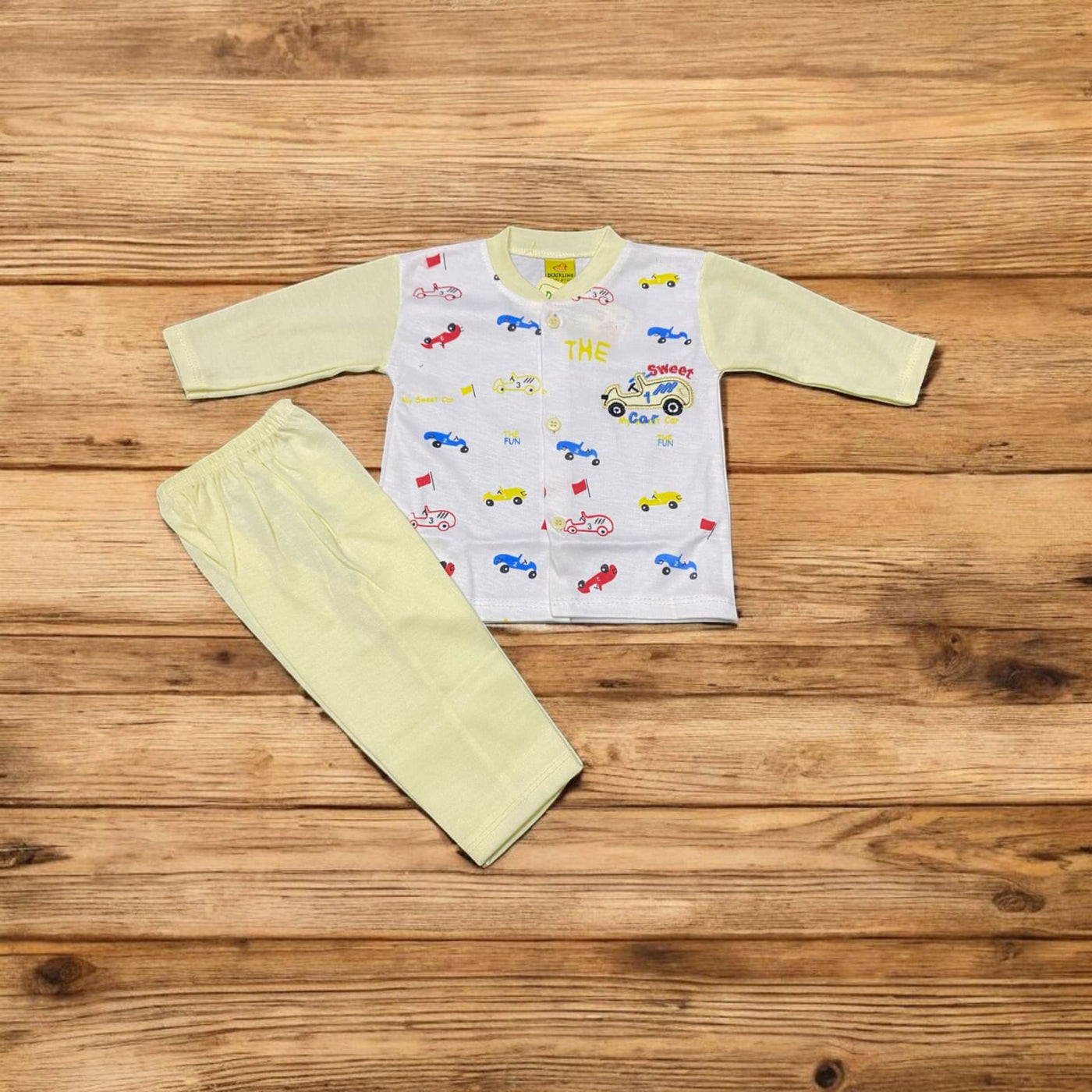 Baby Suit Sweet Car Yellow (1 to 6 Months)*