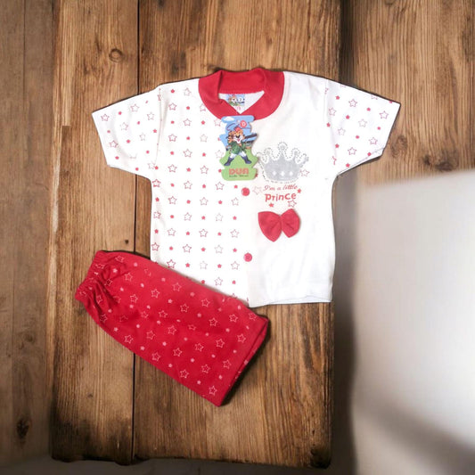 Baba Suit Prince Red (1 to 6 months) **