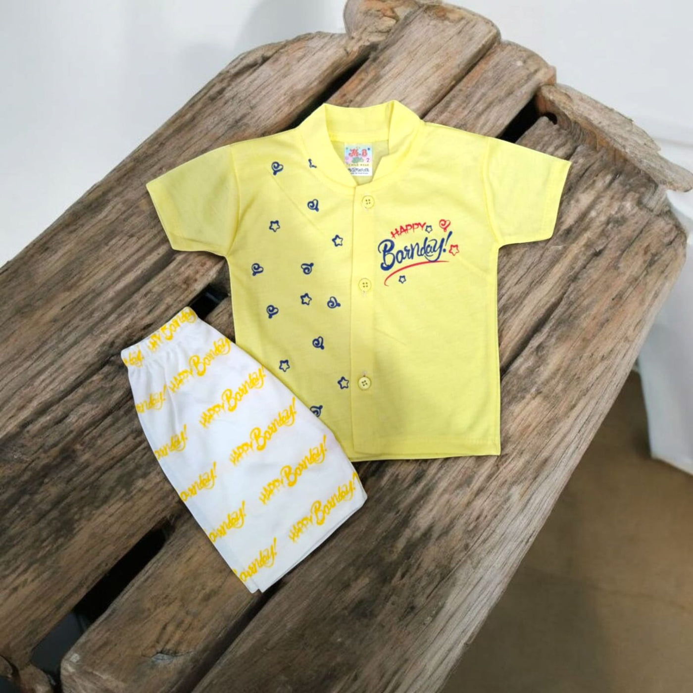 Baby Suit Baby Bornday Yellow (1 to 6 Months) **