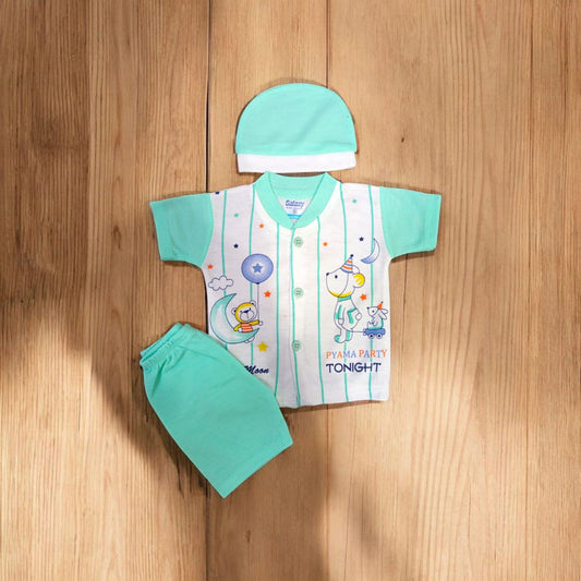 New Born Baby Suit Tonight Green