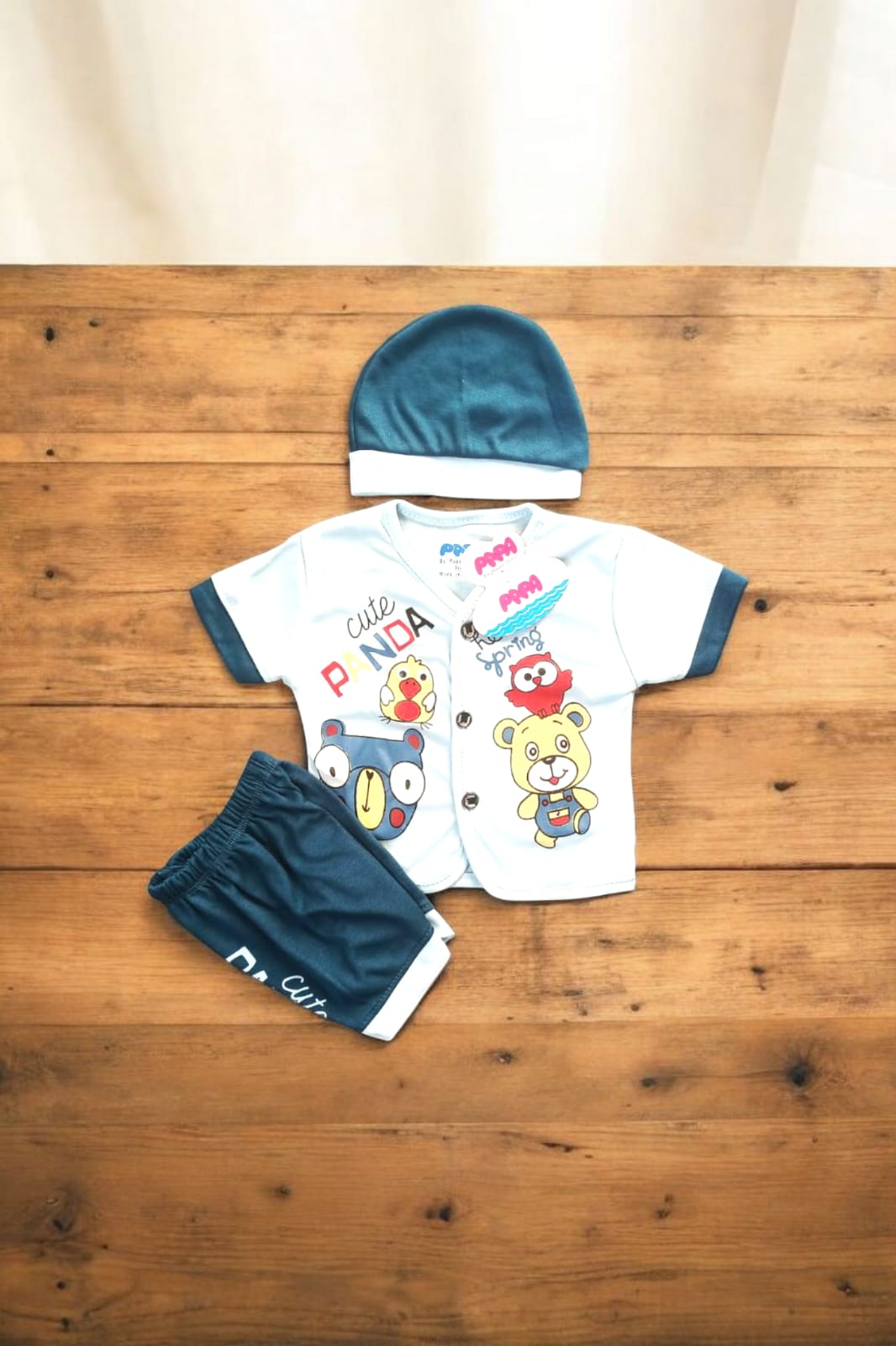 New Born Baby Suit Cute Panda Blue **
