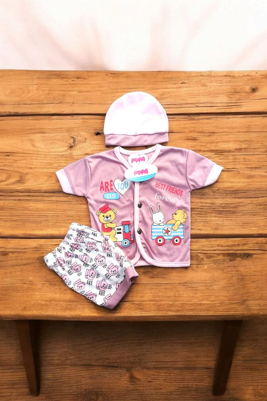 New Born Baby Suit Forever Purple