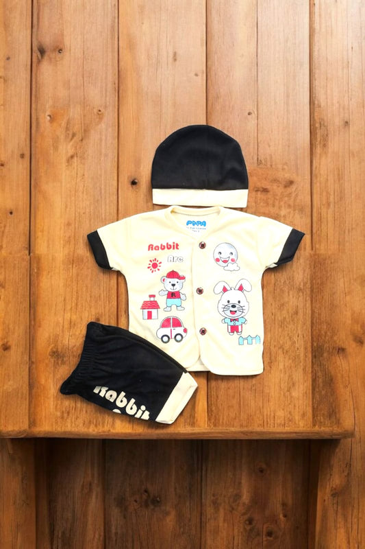 New Born Baby Suit Rabbit Yellow