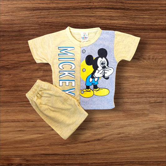 Baby Suit Mickey Peach (1 to 6 Months) **
