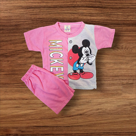 Baby Suit Mickey Pink (1 to 6 Months) **