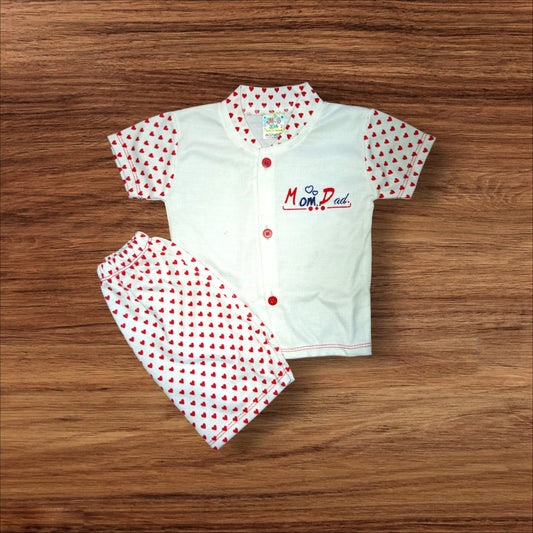 Baby Suit momdad Red (1 to 6 Months) **