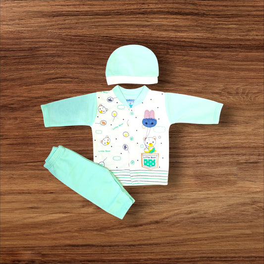 New Born Baby Suit Little Bear Green **