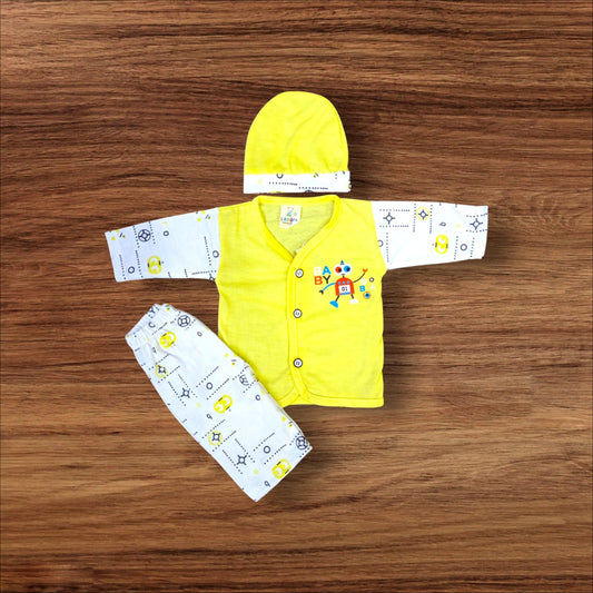 New Born Baby Suit Baby 01 Yellow **