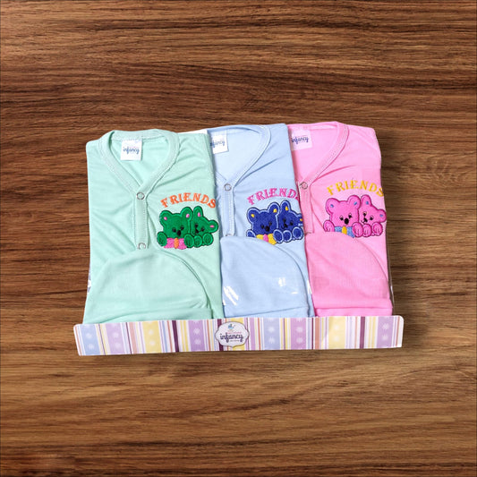 New Born Baby Suit Friends (PACK OF 3)*