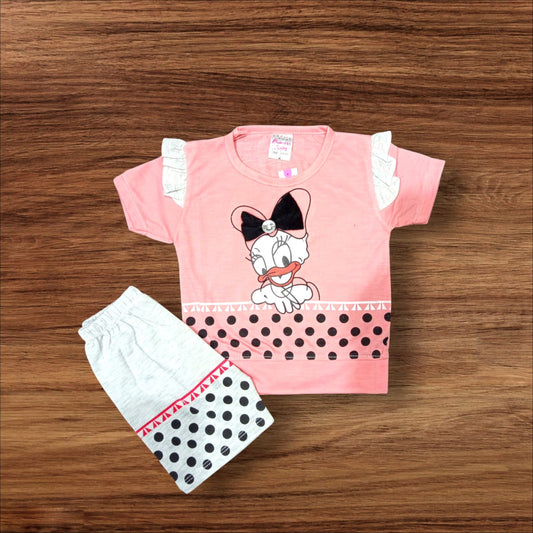 Baby Girl Suit Donald Duck Pink (1 to 6 Months)