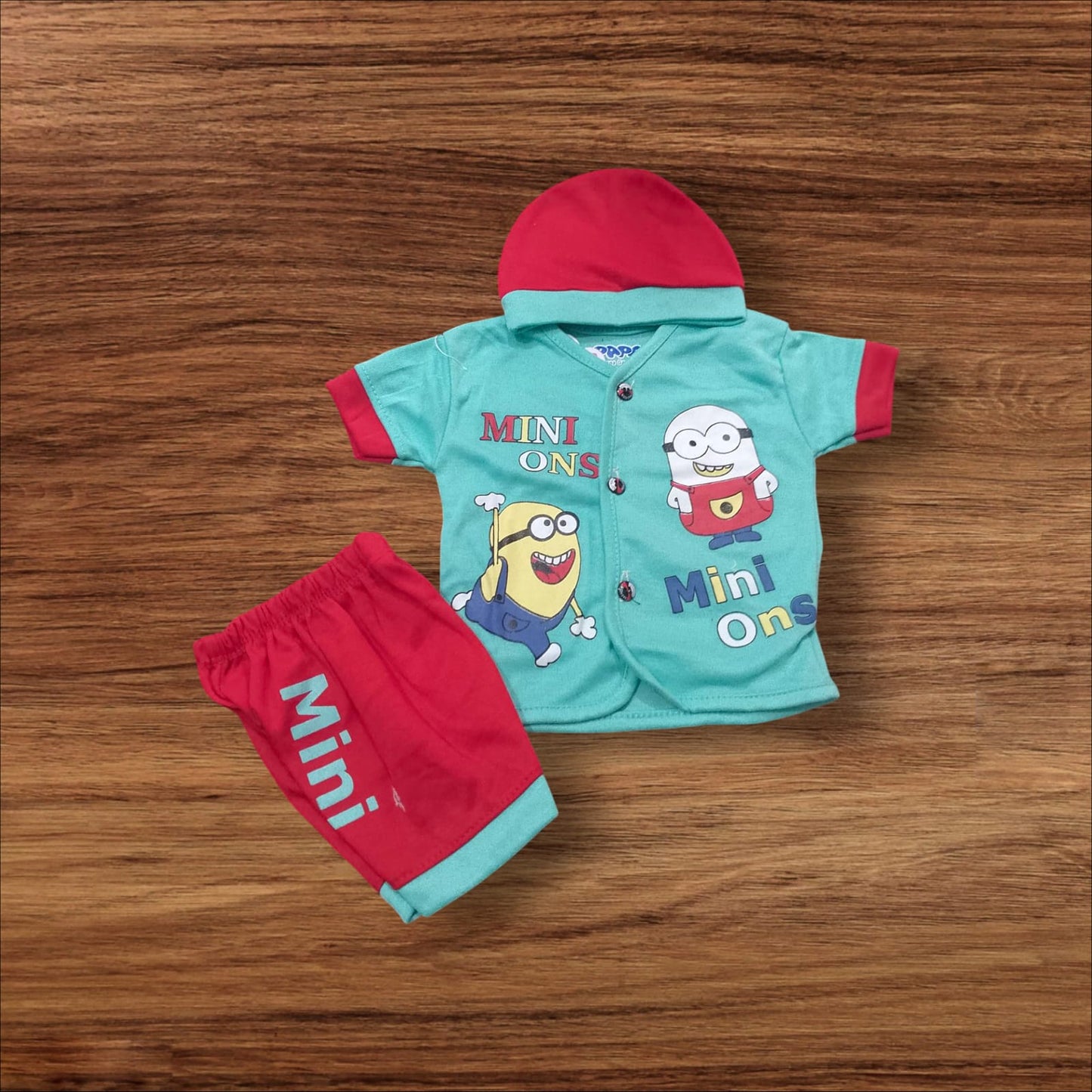New Born Baby Suit Mini Ons Green