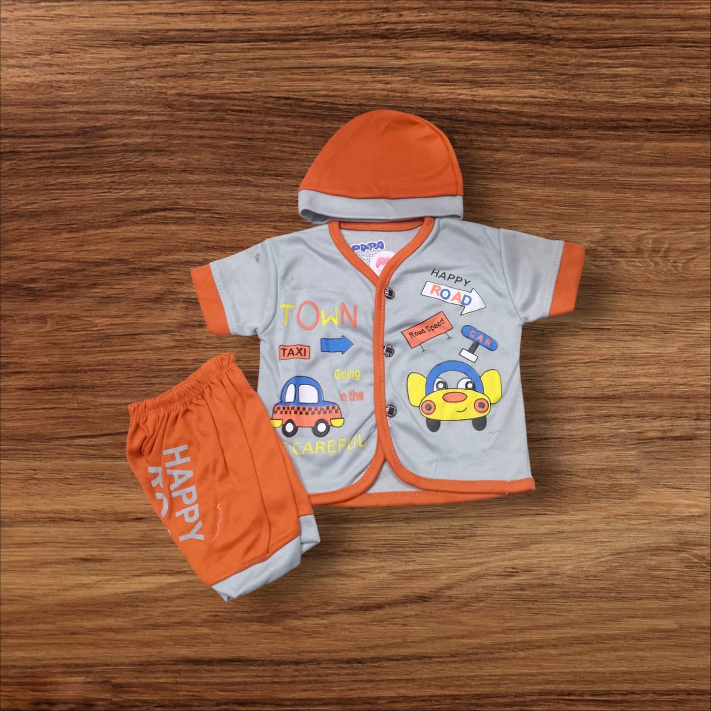 New Born Baby Suit Town Orange