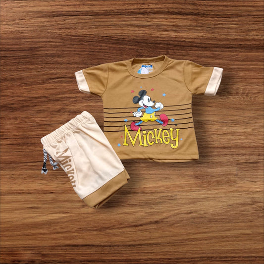 Baby Suit Baby Star Mickey Brown (1 to 6 Months)**