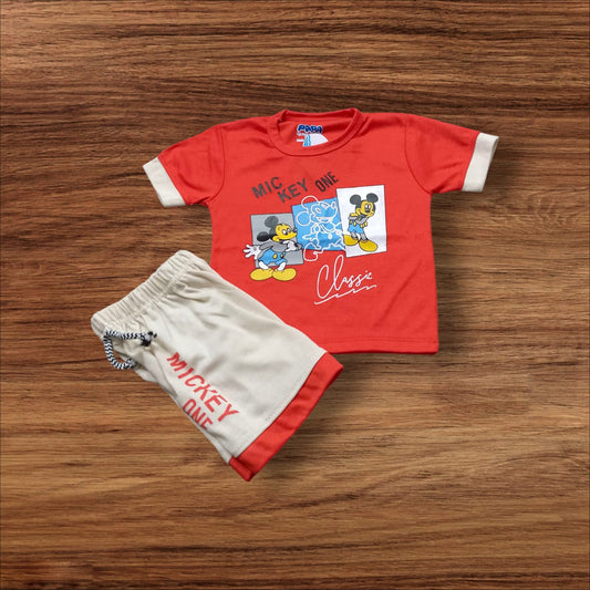 Baby Suit Baby Mickey one Red (1 to 6 Months) **