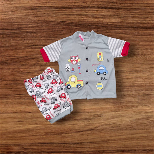 Baby Suit Baby Police Grey (1 to 6 Months) **