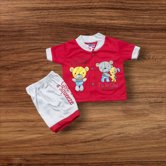 Baby Suit Baby Squeeze Red (1 to 6 Months) **