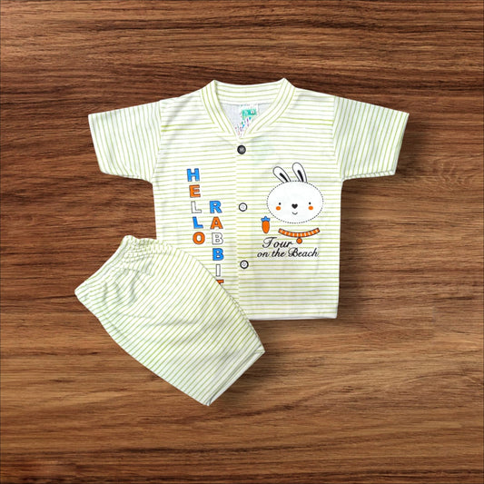 Baby Suit Baby Rabbit Green (1 to 6 Months)**
