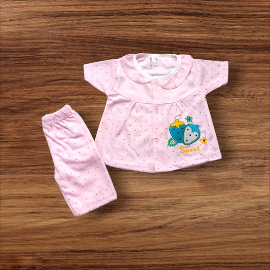 Baby Girl Frock Sweet (1 to 6 months) Pink