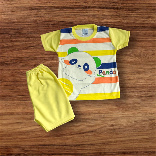 Baby Suit Baby Panda Yellow (1 to 6 Months)