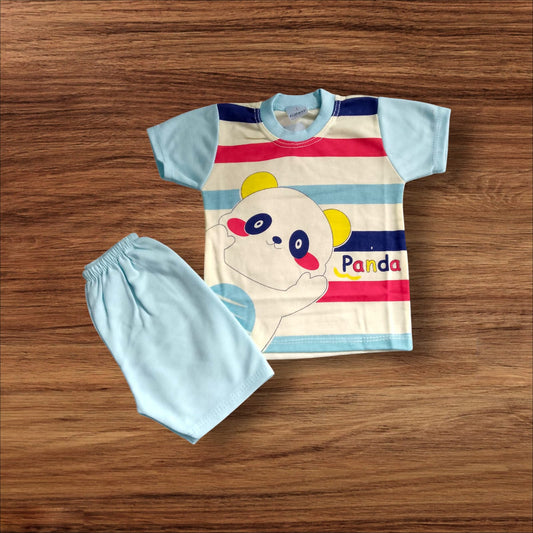 Baby Suit Baby Panda Blue (1 to 6 Months)